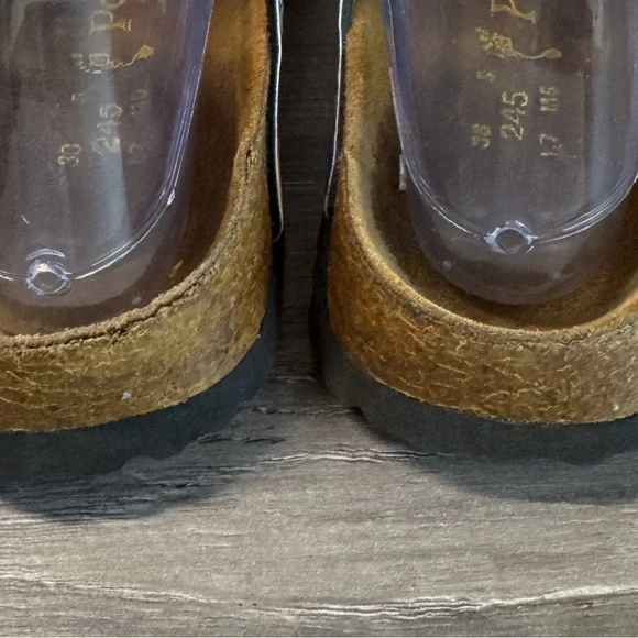 Birkenstock Papillio Blue Floral Softbed Sandals Womens 38/US7-7.5 - Picture 4 of 9